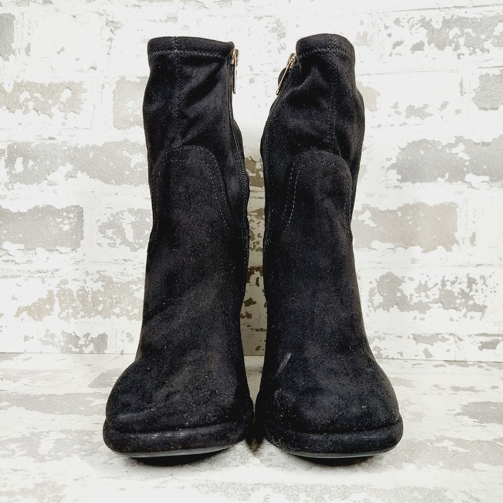 NEW Circus by Sam Edelman Francis Black Heeled Platform Ankle Bootie i204 - Picture 3 of 12
